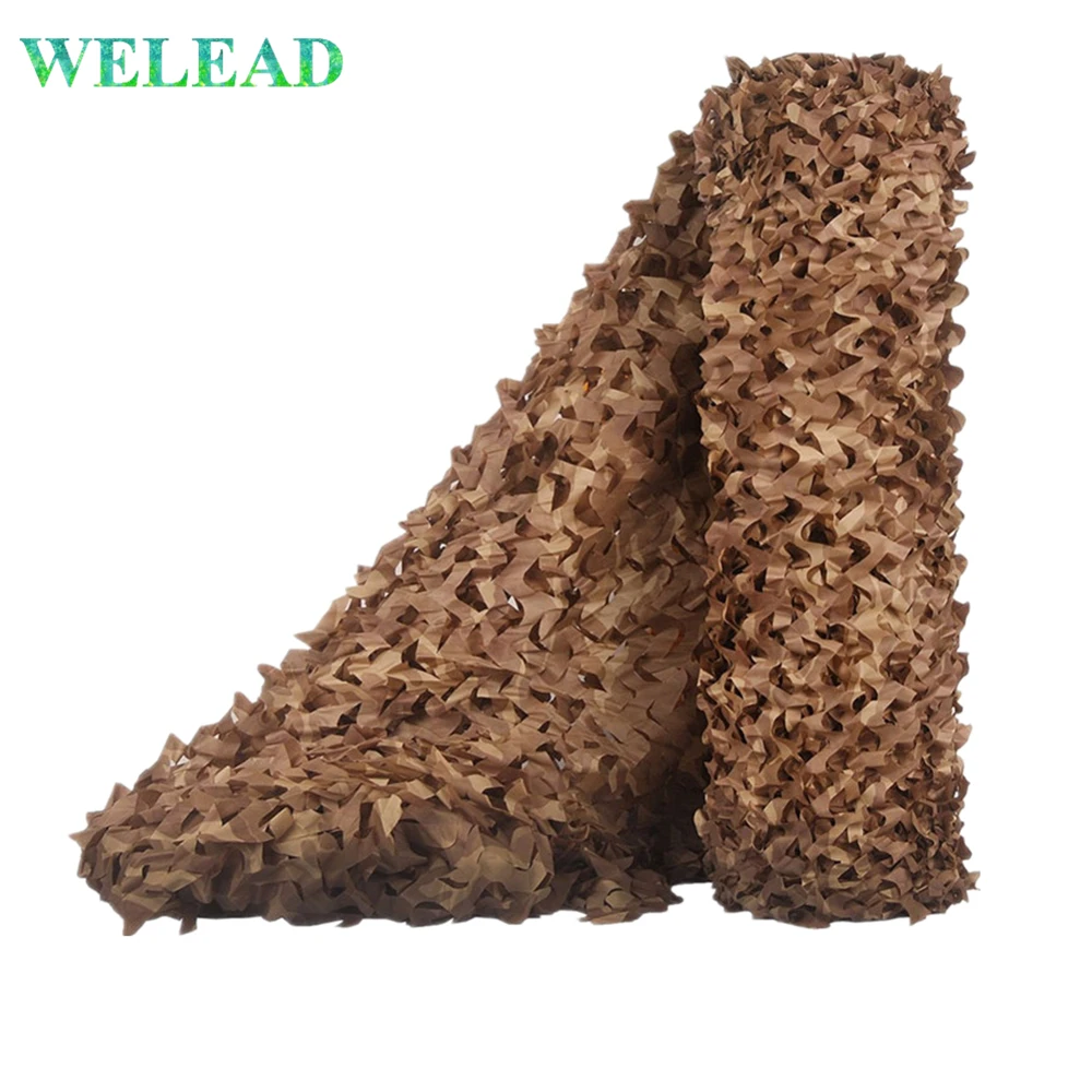 

WELEAD Simple 1.5 Wide Desert Beach Tent Pergola Hunting Camouflage Nets Military Scrim for Car Cover Awning for Garden Shelter