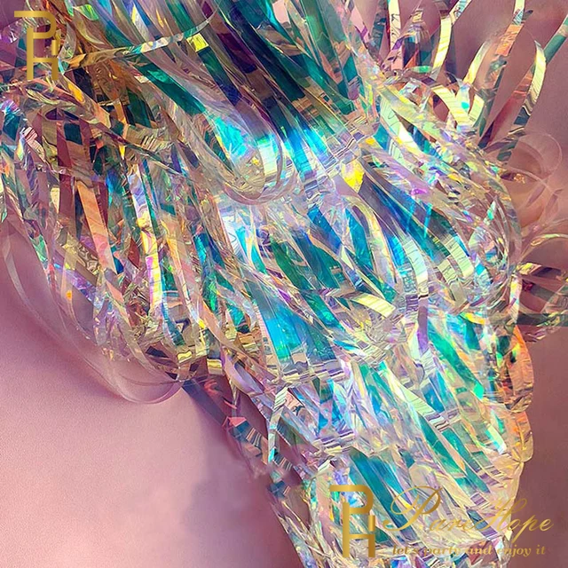 Tende Olografiche Tinsel 2 Pezzi 1x2m - Sfondo Scintillante Per Feste E Foto - Foto 10