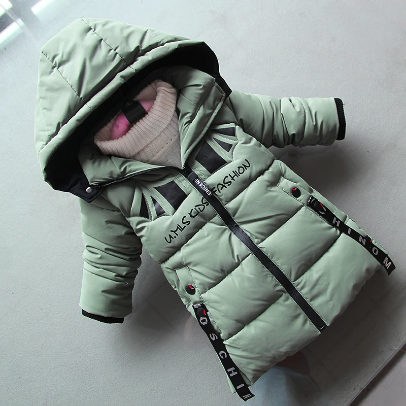 

BibiCola children boys warm jackets 2018 winter cartoon hooded down parkas causal warm sports coats toddler brand outdoor tops