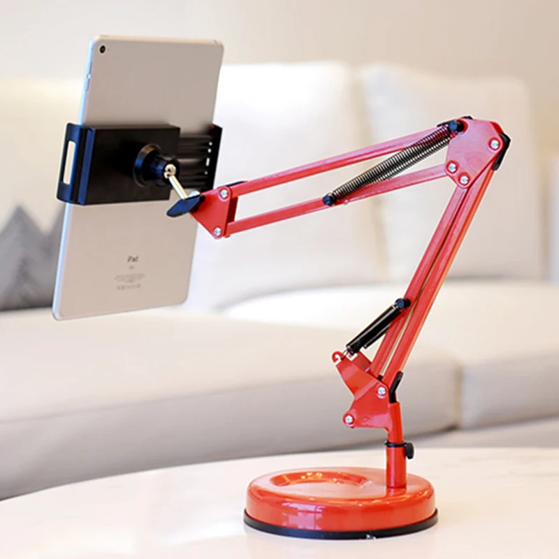 CY Photography Metal Base Arm Stand Clip Holder With Phone Clip Bracket