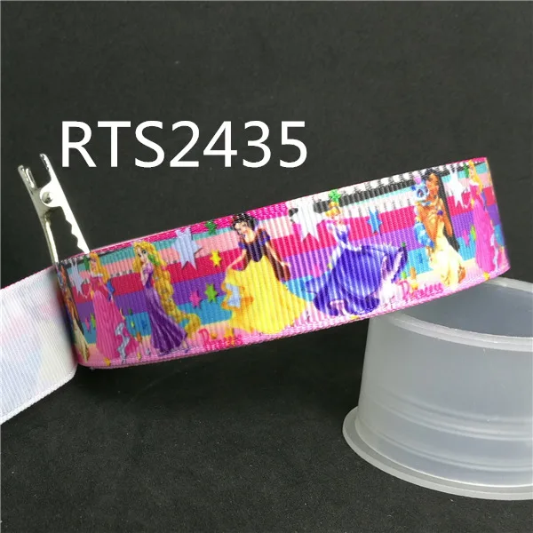50 двор/roll 7/8 inch напечатаны grosgrain принцесса ленты RTS1313 - Цвет: 2435