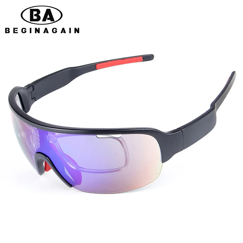 Beginagain Bicycle Sunglasses 2 Lens Uv400 Polarized Cycling Glasses
