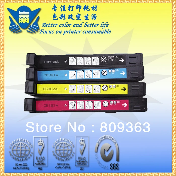 

Free Shipping !! Compatible Color Toner Cartridge CB380A CB381A CB382A CB383A For HP Color LaserJet CP 6015 CP6015de CP6015xh