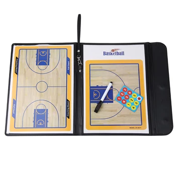 

Basketball Coaching Board Double-sided Tactical Coaches Clipboard w/marker Indoor Table Game Toy Basketball Accessorie