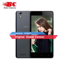New Original Lenovo K10e70 2 GB RAM 16 GB ROM Android 6.0 Mobile téléphone Snapdragon MSM8909 Quad Core 8.0 MP 4G FDD-LTE Téléphone Intelligent