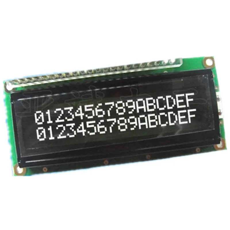 ЖК-дисплей модуль lcd 1602A 16x2 белый экран символ точечная матрица 1602 черный свет черный фон параллельный порт