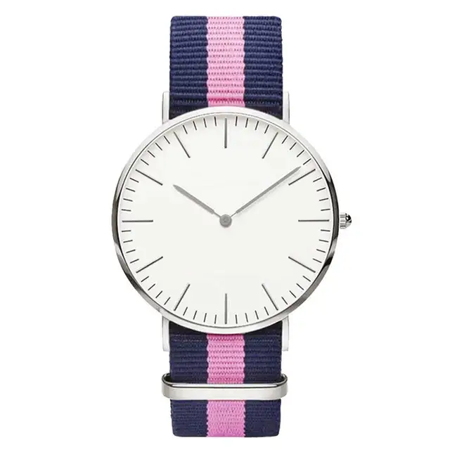 Hot Ultra Slim Quartz Watch Simple Nylon Band Relogio Masculino Fashion woman me Hot Ultra Slim Quartz Watch Simple Nylon Band Relogio Masculino Fashion woman me