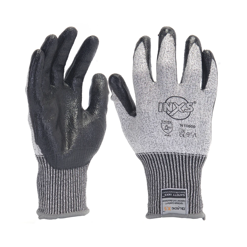 

SAFETY-INXS 13 Gauge Level 5 safety work gloves Cut Resistant gloves for Work Food Safety Kitchen