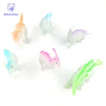 6 шт./1 партия Супер Смешные Большие размеры 15-17 см светящиеся Юрского периода фосфоресцирующие динозавры игрушки для детей светится в темноте динозавры пластиковая фигурка