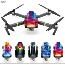Mavic pro etiqueta drone cuerpo y 2 unids batería Pegatinas para DJI Mavic pro drone envío protectora película