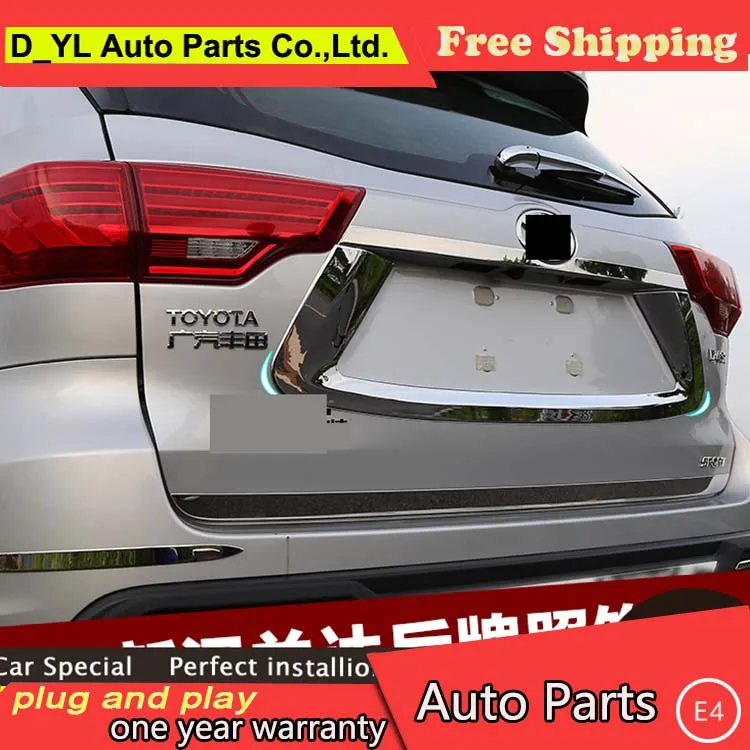 D_yl Тюнинг автомобилей для Toyota Highlander багажной Chrome Наклейки 2015 2016 Горец