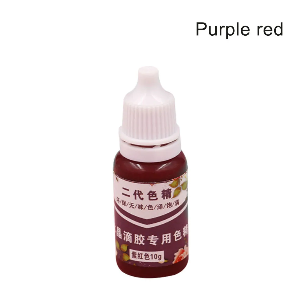 Экономичный высокой концентрацией УФ смолы жидкий жемчуг цвет краситель пигмент эпоксидной смолы для DIY ювелирных изделий Ремесла ds99 - Цвет: Purple red