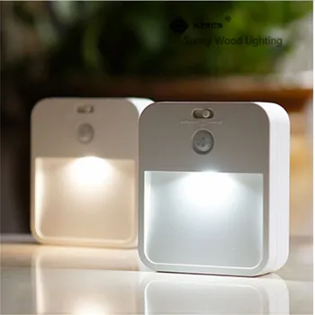 

0.5W LED PIR and light sensor stair lamp , wireless battery or recharging model 3M fixing night lamp ,wall,cabinet ,passway lamp