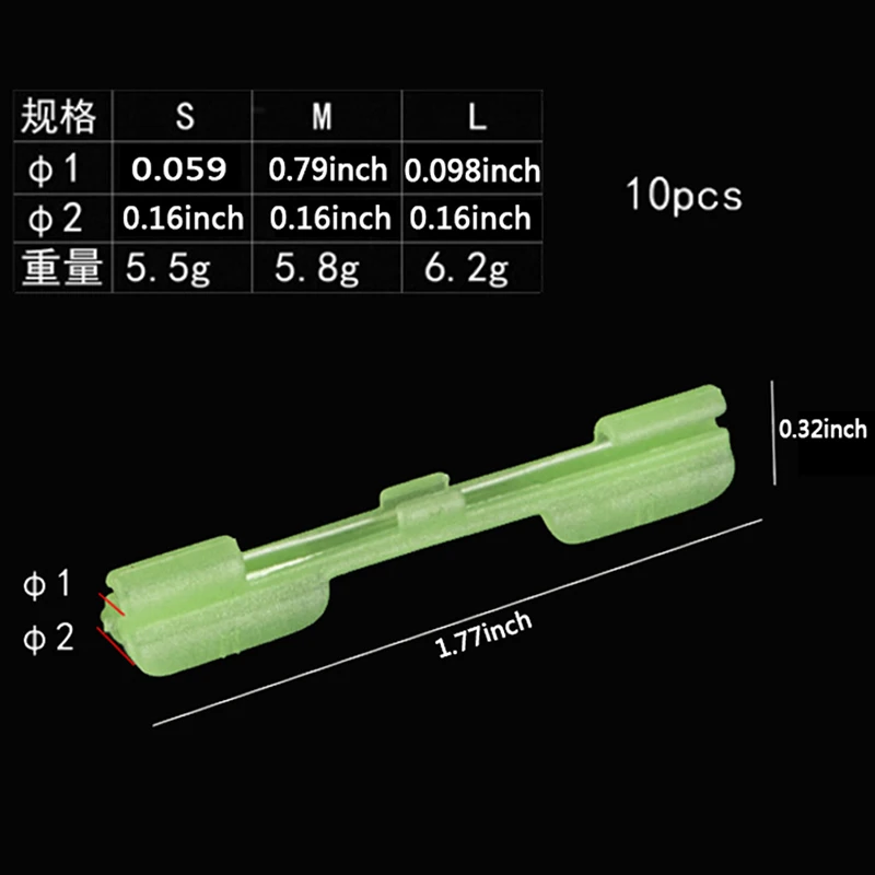 10 шт./лот удочка для ночной рыбалки наконечник света держатель Клип используется на удочку для химический источник света палка