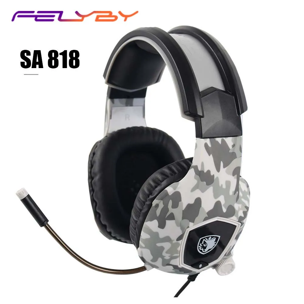 

FELYBY SA-818 Gaming Headset Headset Computer Wired Headset Fan Color New