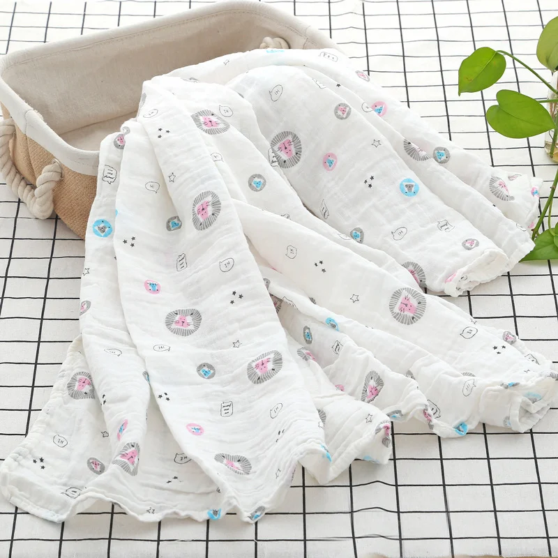 Высокая плотность пеленание детское одеяло шарф муслин Марля детские вещи для новорожденных Детское одеяло коляска одеяло веха одеяло