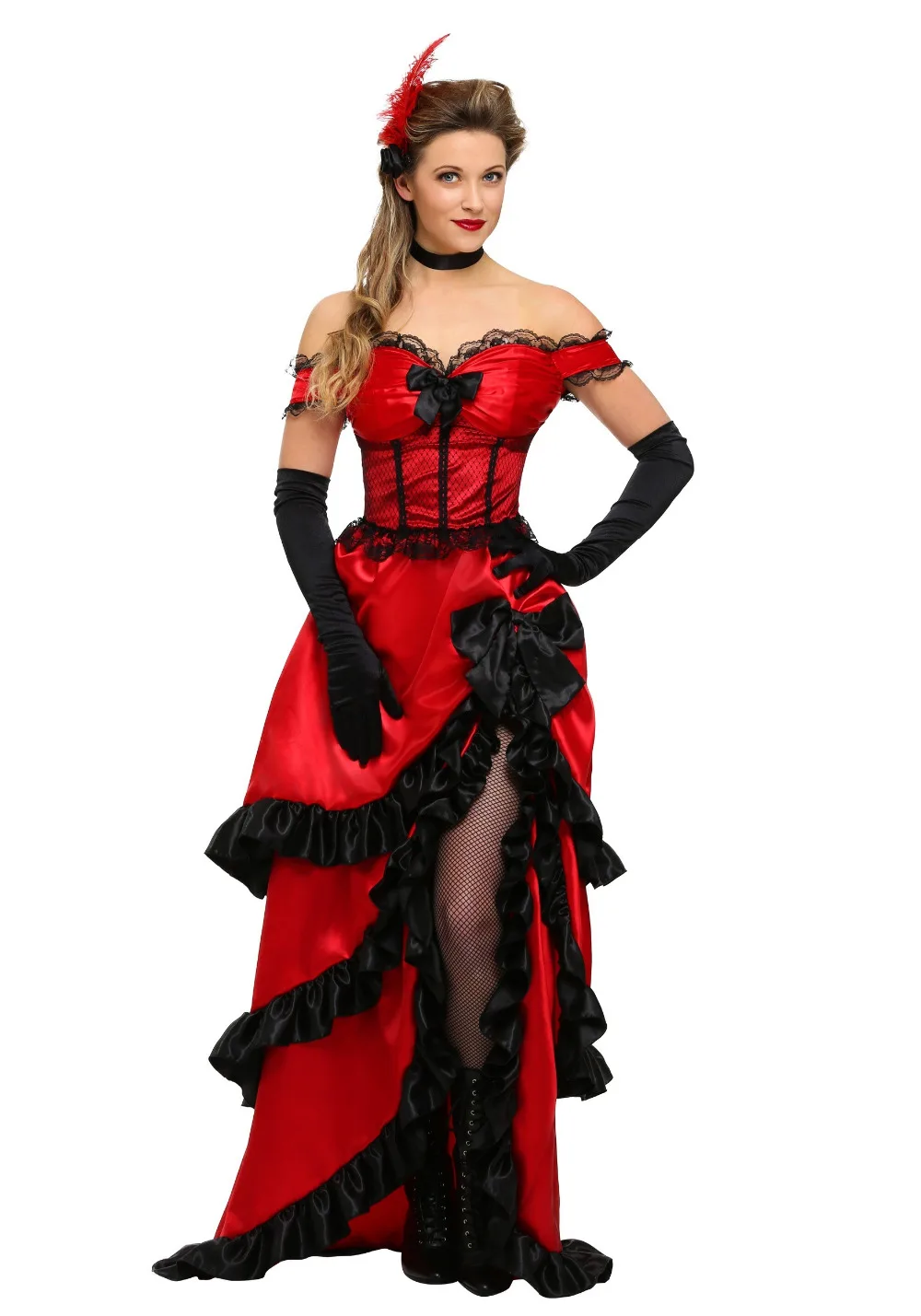 Bayi adult plus size saloon girl costume classic Halloween