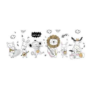 

42*111 cm jungle animal Wall Stickers Children Room jungle safari Vinyl Kids Room Decal Baby Room Nursery Decor