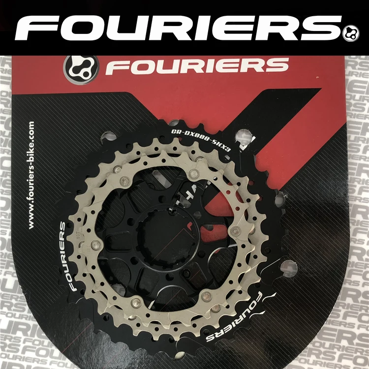 FOURIERS 36T AL7075 T651 Three Piece Rear Bicycle freewheel Chain Ring