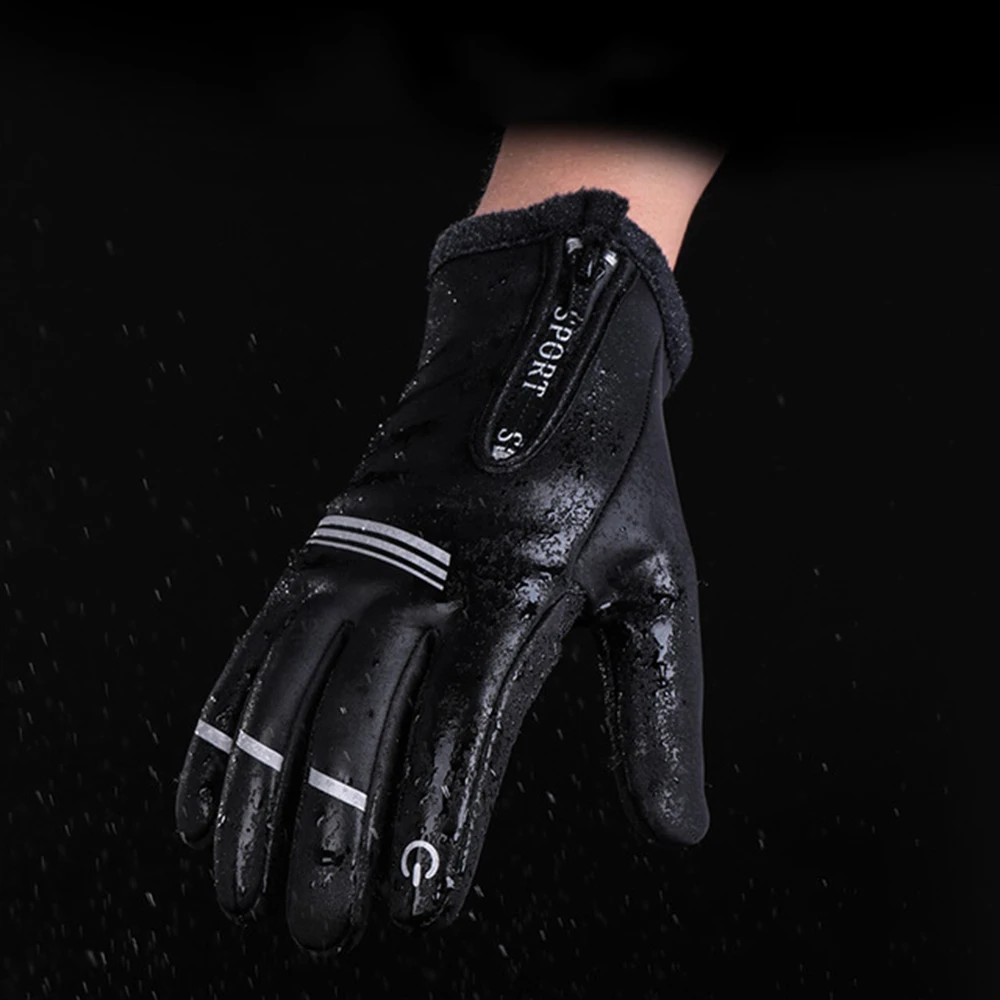 Зимние мотоциклетные перчатки ветрозащитные термоперчатки с флисовой подкладкой перчатки для сенсорного экрана Gant Moto Guantes мотоциклетные перчатки для верховой езды сохраняющие тепло
