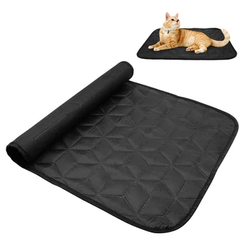 

Waterproof Dog Mat Folding Pet Bed Mat Wear-Resisting Dog Mattress Cat Mat for Small Medium Dogs Cat Pet Puppy Pitbull Black