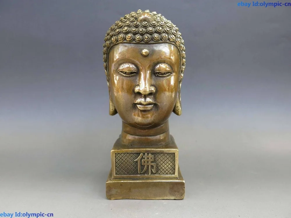 

Brass copper Buddhism Buddha illuminates Buddha head Sculpture Statue copper tools wedding Decoration Brass Bronze