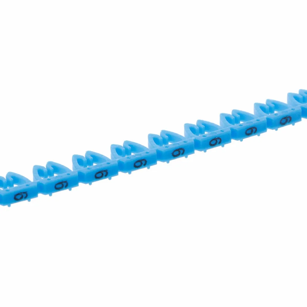 100 шт./компл. красочный цифровой кабель метка для RJ45 RJ11 RJ12 сетевой кабель|Сетевые