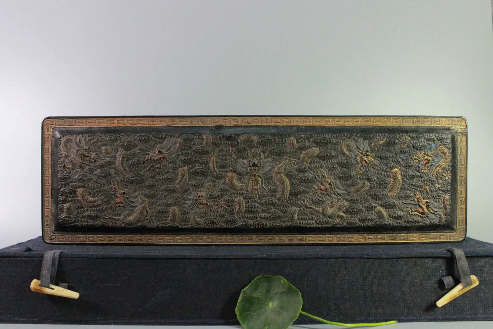 

Big size,Old Ink Stick For Collection,Lao Mo Chinese Calligraphy Paints Ink stick Aged Solid Ink Sticks Hui Mo 9 Dragon