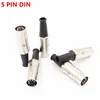 1 piece 5 pin DIN connector 5PIN/180  male plug Metal  Silver plated ► Photo 1/6