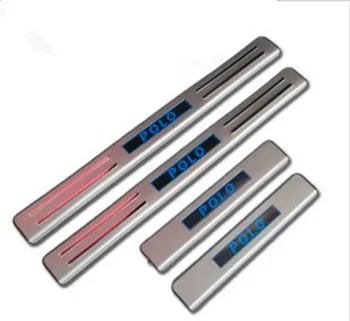 

Auto Parts car-stainless steel led matte board/car threshold for 2011-2016 Volkswagen Polo car Styling