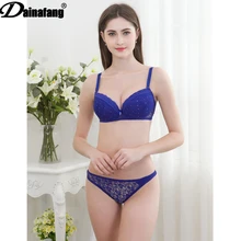 DAINAFANG ультра-тонкий кружевной сексуальный женский бюстгальтер со средней чашечкой, наборы женского нижнего белья, бюстгальтер rhinestone