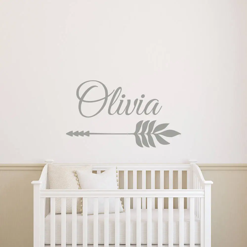 

Personalized Arrow Custom Any Kids Name Nursery Decor Baby Room Wall Decor Stickers