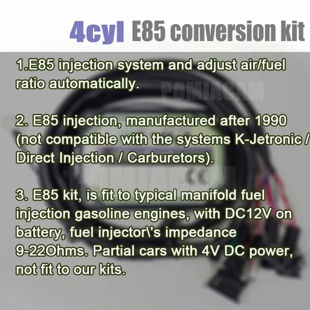 E85 conversion kit 3cyl с холодный старт asst биотоплива e85, этанол автомобиль, конвертер биоэтанола транспортных средств, 7 Опционный