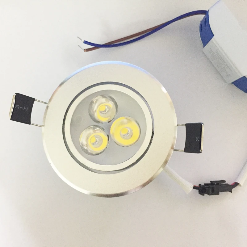 1pcs/lot 3W Ceiling downlight Epistar LED round ceiling lamp Recessed Spot light AC85-265V home illumination led downlight recessed ceiling spotlight ceiling lamps