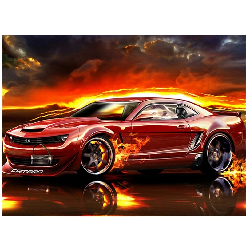 5d diamond картина Полная площадь спортивный автомобиль Алмазная вышивка мозаика