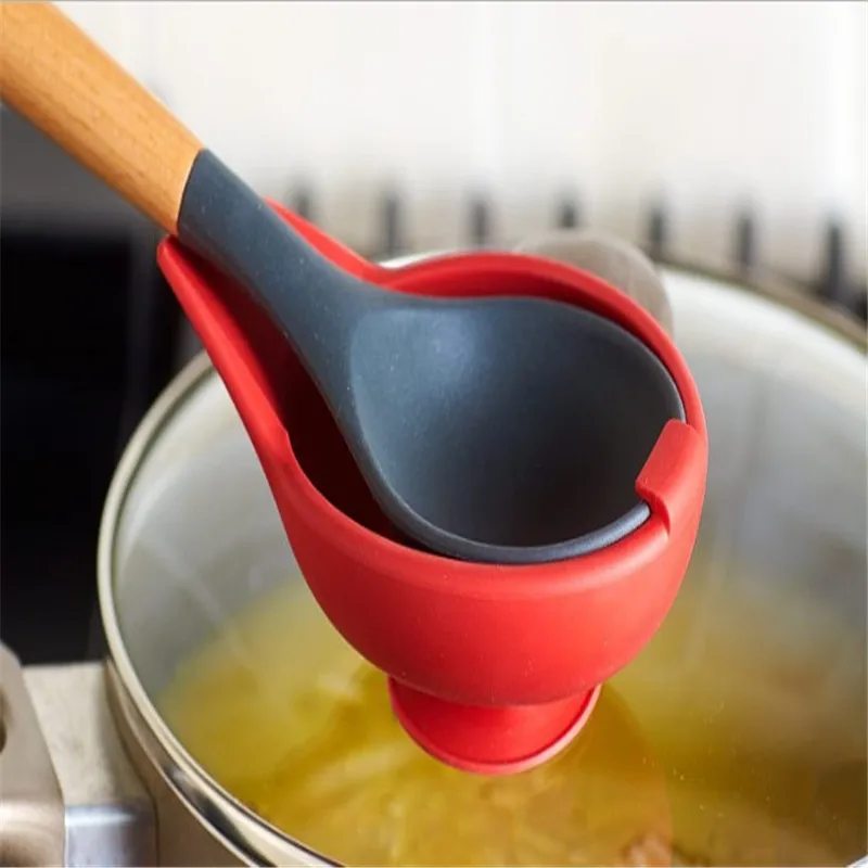 

2 Colors Random Available Multi-function Creative Spoon Rests Holder Stand Kitchen Accessories Spoon Tableware Spoon Fork