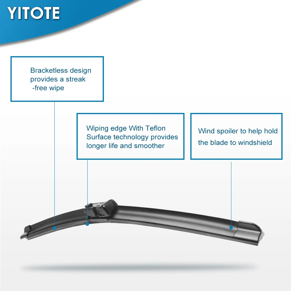 Щетки стеклоочистителя YITOTE для Volkswagen Touran 2003 2004 2005 2006 2007 2008 2009 2010 2011 2012 2013