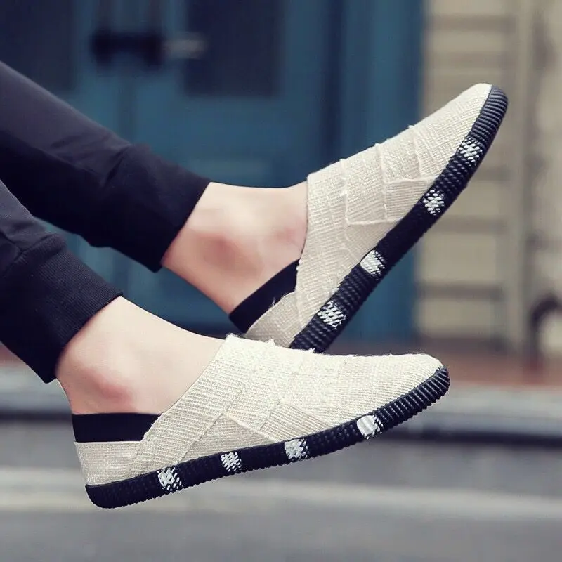 

Spring and summer canvas shoes shoes a pedal lazy shoes men's trend shoes
