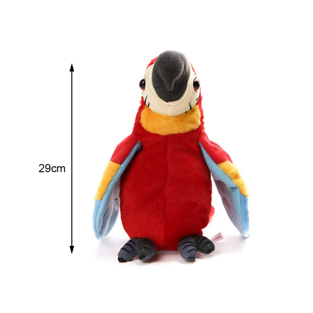 Электронные Домашние животные говорящие игрушки попугая смешная звуковая запись плюшевый костюм попугая Рождественский подарок для детей детские развивающие игрушки - Цвет: 2