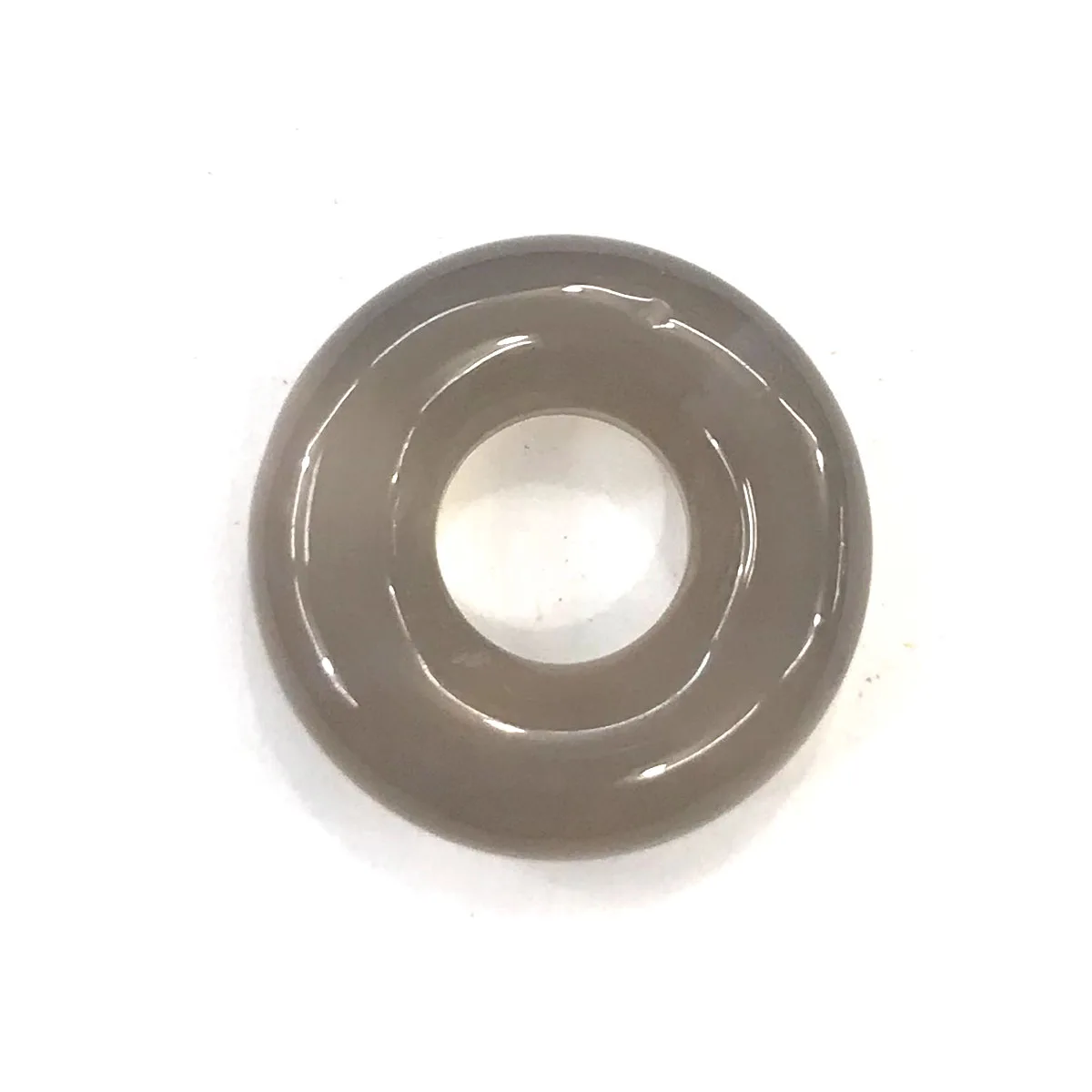 Натуральный Камень Подвески Кристалл Агаты ожерелье кулон для изготовления ювелирных изделий хорошее качество Размер 15 мм - Metal color: Grey Agate