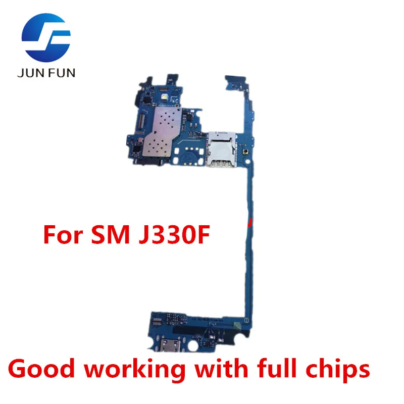 JUN FUN материнская плата для Samsung Galaxy J3 J330F разблокированная с полным чипом Android OS