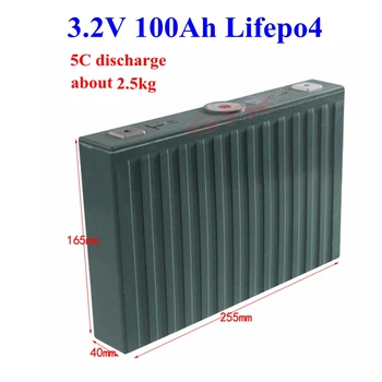 

4pcs3.2V 100Ah Lifepo4 lithium battery 5c 300A discharge diy battery pack for 12V 24V electric car Electric motorboat ebike
