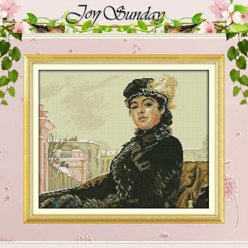 

A Young Russian Girl Patterns Counted Cross Stitch 11CT 14CT Cross Stitch Sets Chinese Cross-stitch Kits Embroidery Needlework