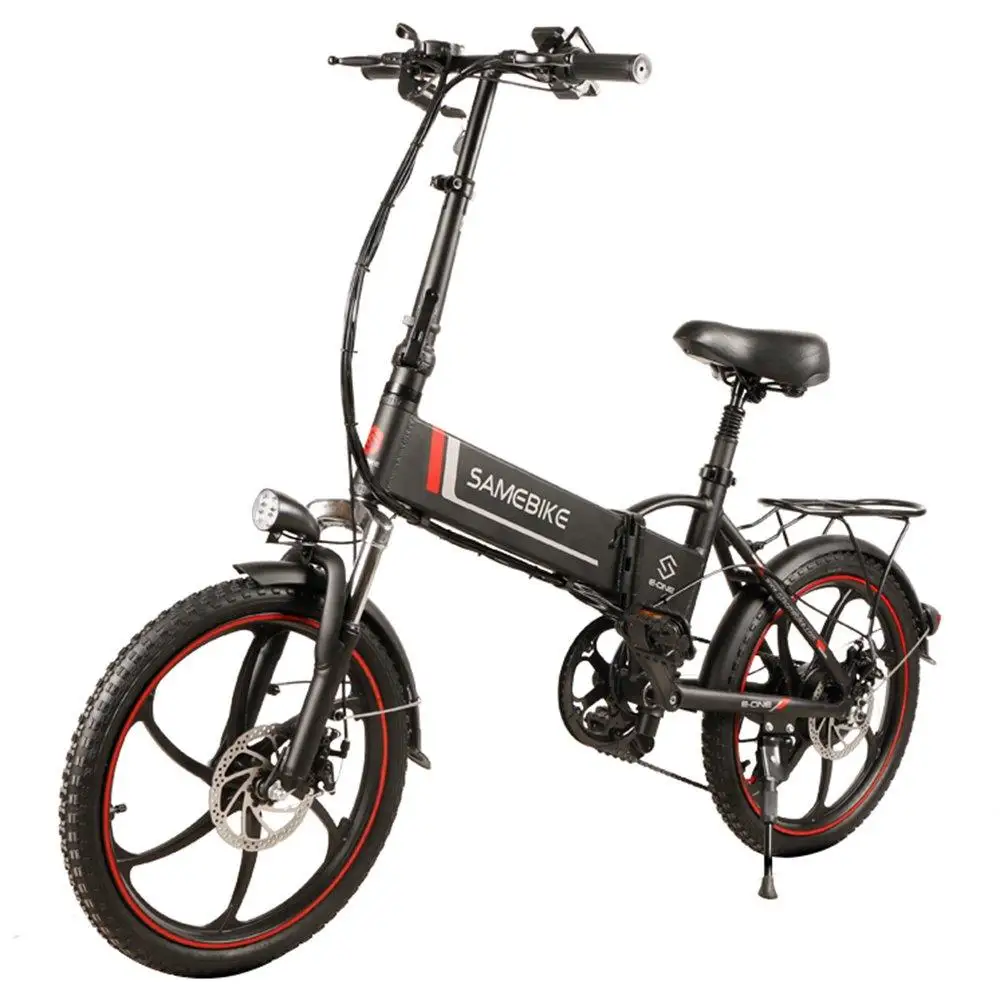 Flash Deal Outdoor Samebike Smart Folding Electric Moped Bike E-bike 350W motor 8Ah battery max load 120kg 20 inch tire 35km/h max speed 11