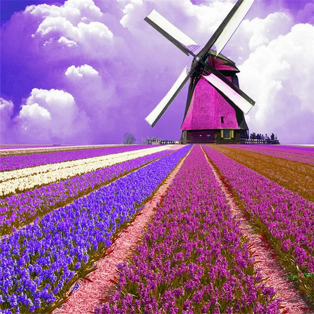

Full Diamond embroidery landscape diamond cross stitch crystal round sets unfinished decorative diy painting