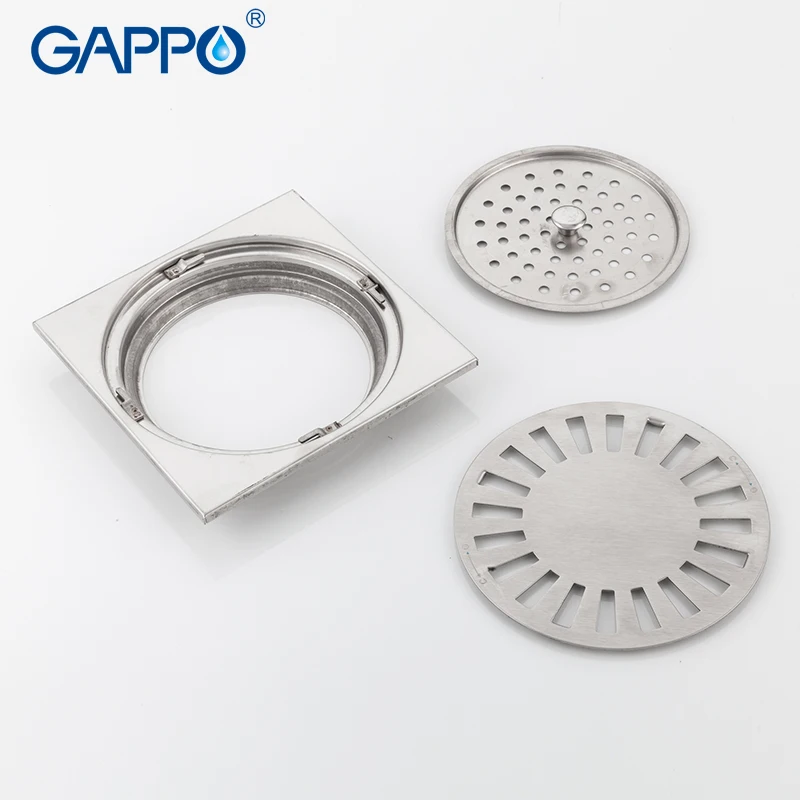 GAPPO стоки для ванной пробка из нержавеющей стали 15*15 см анти-запах Душ сливной фильтр для сливного отверстия сточные воды водосток