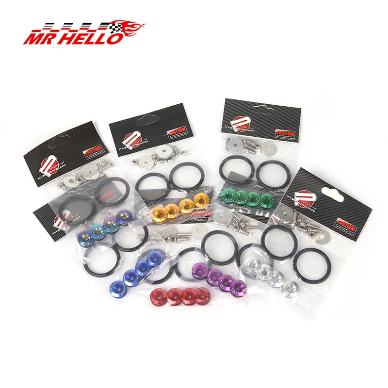 Quick Release Fasteners for Front Bumpers Rear Bumpers Trunk Hatch Lids