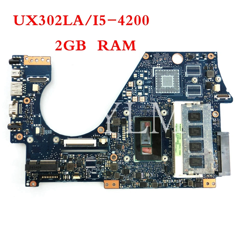 

UX302LA Onboard I5-4200 CPU With 2GB RAM mainboard For ASUS UX302L UX302LA UX302LNB UX302 Laptop motherboard 100% Tested Working