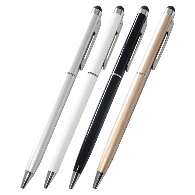 

1pcs 2 In 1 Mini Metal Universal Touch Screen Stylus Pen Ballpoint Pen For IPhone IPad Tablet PC Smart Phones
