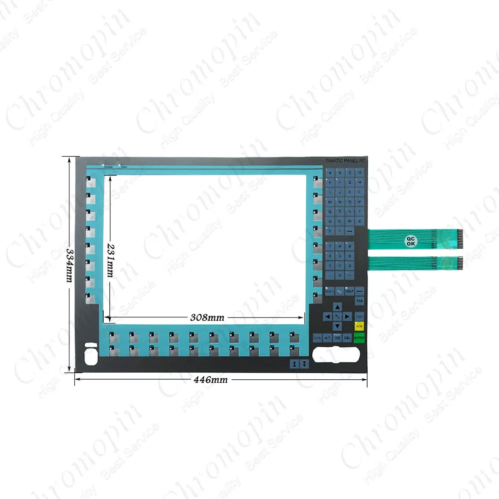 Мембранный переключатель клавиатуры для A5E00747065 PC477-15 панель 15K677/877 ROHS мембранная клавиатура
